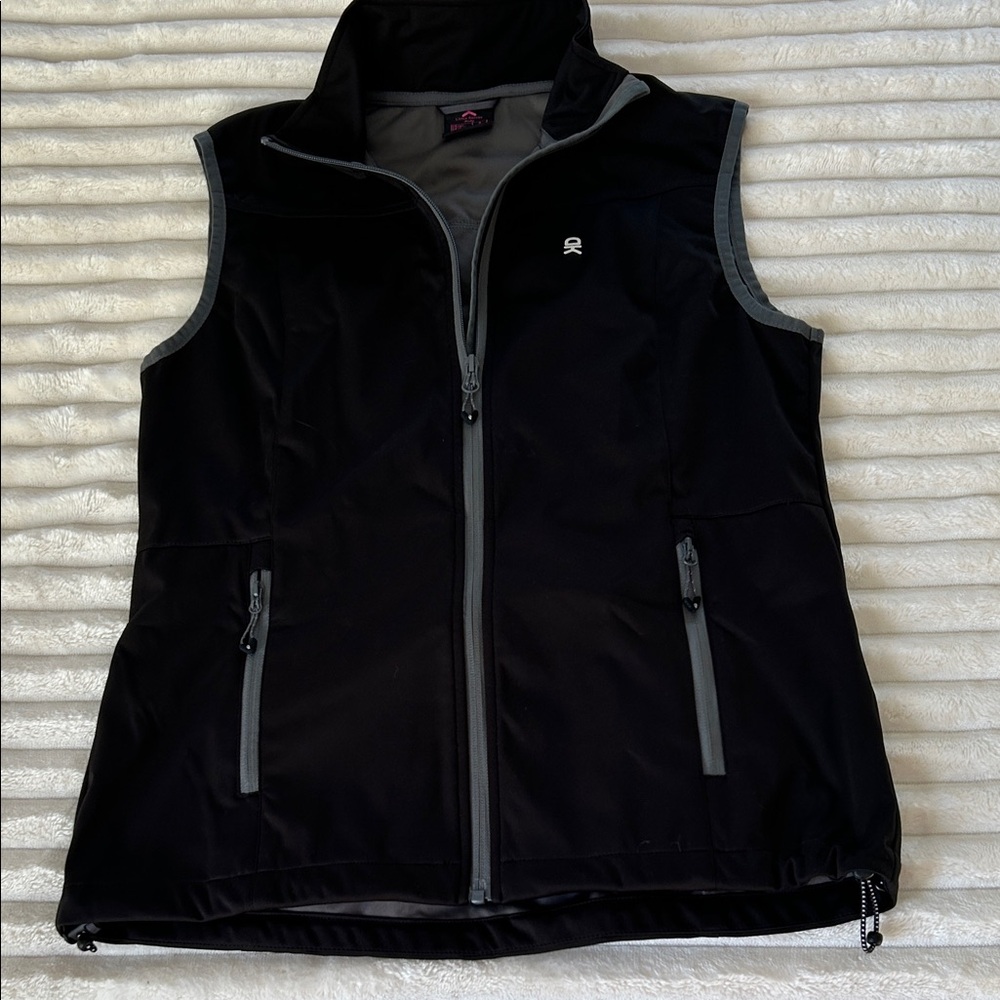 Little Donkey Andy Black and Gray Sleeveless Vest